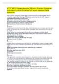 EXIT HESI Comprehensive B Evolve Practice Questions&period; Questions Verified With 100&percnt; Correct Answers&comma; With Rationale