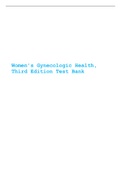 Women&rsquo;s Gynecologic Health&comma; Third Edition Test Bank 2021