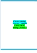 ATI Pharmacology Proctored Test Bank (Latest Update) Already Graded A+