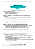   NUR2063 Essentials of pathophysiology – Exam 2 Review Sheet 2022 update Rasmussen College, Florida