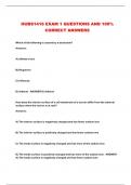 HUBS1416 EXAM 1 QUESTIONS AND 100&percnt; CORRECT ANSWERS