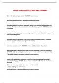 COGS 100 EXAM QUESTIONS AND ANSWERS