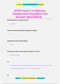 NICET Level 1 in Highway  Construction Questions and  Answers &lpar;Best Rated&rpar;