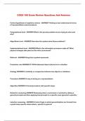 COGS 100 Exam Review Questions And Answers