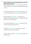 GCU PHI-103 Exam 1 Study Guide Questions Answered &lpar;100&percnt; Correct Answers&rpar;