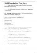 N3632 Foundations Final Exam 200 questions with 100&percnt; correct answers
