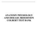 TEST BANK FOR ANATOMY PHYSIOLOGY AND DISEASE 3RDEDITION COLBERT