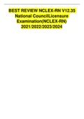 BEST REVIEW NCLEX-RN V12.35  National CouncilLicensure  Examination(NCLEX-RN) 2021/2022/2023/2024