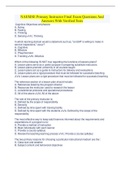 NAEMSE Primary Instructor Final Exam Questions And Answers With Verified Tests