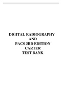 TEST BANK FOR DIGITAL RADIOGRAPHY AND PACS 3RD EDITION CARTER