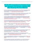 ATI PN VATI Comprehensive Predictor Exam  with Questions and Answers Updated 2023  &lpar;Best Studying&sol; Revision Material&rpar;