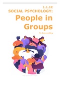 Samenvatting  2023 | Social Psychology: People in Groups (FSWP1-010-A) COMPLEET