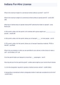 Indiana For-Hire License 2023 full solution questions and answer