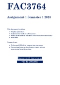 FAC3764 - ASSIGNMENT 1 SOLUTIONS (SEMESTER 01 - 2023)
