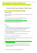 PROFESSIONAL NURSING&colon; CONCEPTS & CHALLENGES&comma; 9TH EDITION TEST BANK RANKED A&plus;