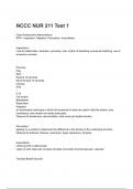 NCCC NUR 211 Test 1 Questions with complete solutions latest 2024&sol;2025&lpar; A&plus; GRADED 100&percnt; VERIFIED&rpar;&period;