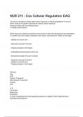NUR 211 - Cox Cellular Regulation EAQ Exam Questions with correct Answers latest 2024&sol;2025&lpar; A&plus; GRADED 100&percnt; VERIFIED&rpar;&period;