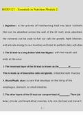 BIOD 121 - Essentials in Nutrition Module 2  Exams Questions and Answers &lpar;2022&sol;2023&rpar; &lpar;Verified Answers&rpar;