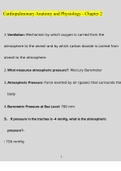 Test Bank for Cardiopulmonary Anatomy and Physiology - Chapter 2  Exams Questions and Answers (2022/2023) (Verified Answers)