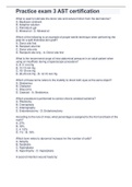 Practice exam 3 AST certification