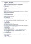 Thyroid Disease 2023 questions and anwears