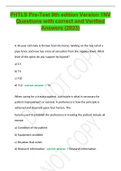 PHTLS Pre-Test 9th edition Version 1NV Questions with correct and Verified Answers &lpar;2023&rpar;