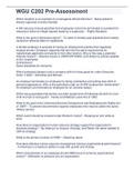 WGU C202 Pre-Assessment