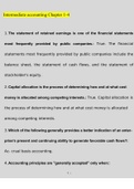 Intermediate accounting Chapter 1-4 Exam Questions and Answers &lpar;2022&sol;2023&rpar; &lpar;Verified Answers&rpar;