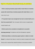 Psychiatric Mental Health Nursing 7th Edition&comma; Sheila l&comma;&period; Videbeck Test Bank Exam Questions and Answers &lpar;2022&sol;2023&rpar; &lpar;Verified Answers&rpar;