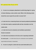 RN Leadership Online Practice 2019 B Exam Questions and Answers &lpar;2022&sol;2023&rpar; &lpar;Verified Answers&rpar;
