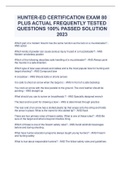 HUNTER-ED CERTIFICATION EXAM 80 PLUS ACTUAL FREQUENTLY TESTED QUESTIONS 100&percnt; PASSED SOLUTION 2023
