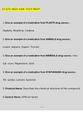 STATE MED AIDE TEST PREP Exam Questions and Answers &lpar;2022&sol;2023&rpar; &lpar;Verified Answers&rpar;