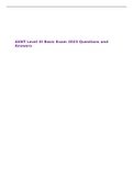 ASNT Level III Basic Exam 2023 Questions and Answers