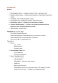 Nursing school notes - Fluid, Electrolyte, Acid Base Regulation study guide 16 pages