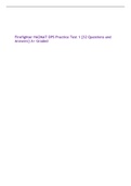 Firefighter HAZMAT OPS Practice Test 1 &lbrace;32 Questions and Answers&rcub; A&plus; Graded