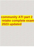 community ATI part 2 retake complete exam 2023 updated
