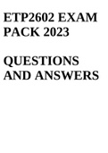 Etp2602 EXAM PACK 2023