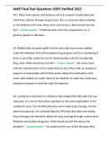 AHIP Final Test Questions 100&percnt; Verified 2023