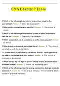 CNA Chapter 7 Exam Questions and Answers (2022/2023) (Verified Answers)