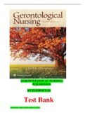 GERONTOLOGICAL NURSING 9TH EDITION BY ELIOPOULOS TEST BANK