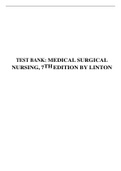 TEST BANK: MEDICAL SURGICAL NURSING, 7THEDITION BY LINTON