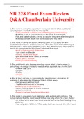 NR 228 Final Exam Review Q&A Chamberlain University