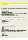 EMT FISDAP READINESS EXAM 2 Questions and Answers (2022/2023) (Verified Answers)