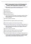 HESI Fundamentals Practice (5) 90 Questions & Answers with Explanations Graded A 2023