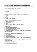 CETP Exam&colon; Questions & Answers