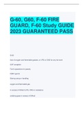 G-60&comma; G60&comma; F-60 FIRE  GUARD&comma; F-60 Study GUIDE  2023 GUARANTEED PASS