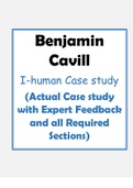 Benjamin Cavill I-human Case study &lpar;Actual Case study with Expert Feedback and all Required Sections&rpar; Benjamin Cavill I-human