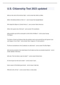 U&period;S&period; Citizenship Test 2023 updated