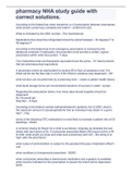 pharmacy NHA study guide with correct solutions&period;