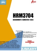 HRM3704 Assignment 2 (WRITTEN) Semester 1 2023